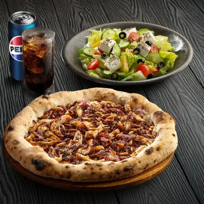 Pizza with salad combo